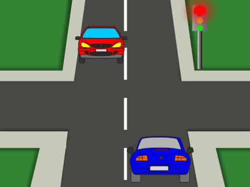 El vehículo de la imagen quiere cambiar de dirección a la derecha, ¿está obligado a detenerse?