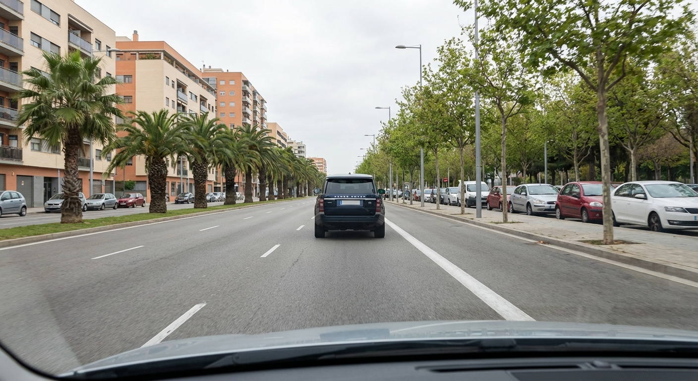 Aquella marca vial consistente en una línea blanca continua que presenta una anchura sensiblemente superior a la habitual...