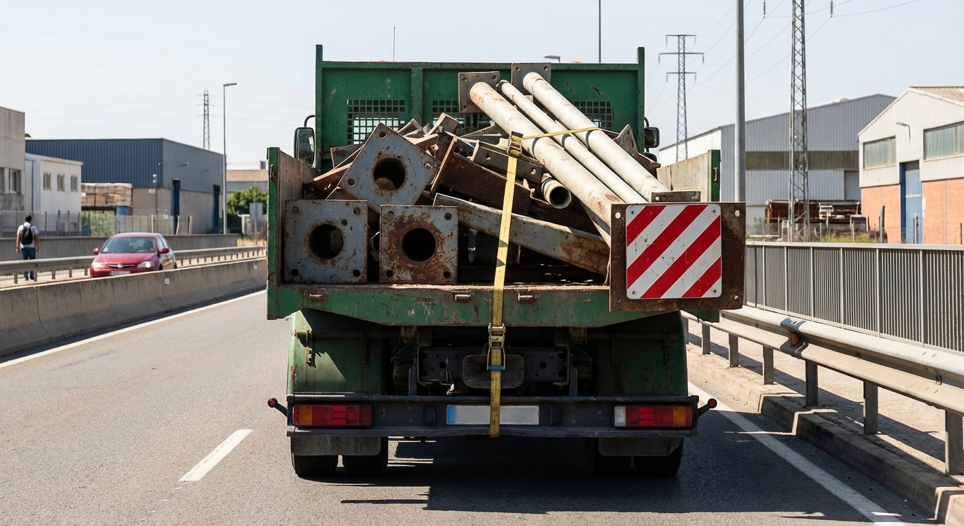 ¿Qué información o circunstancia especial advierte la señalización que porta este vehículo?