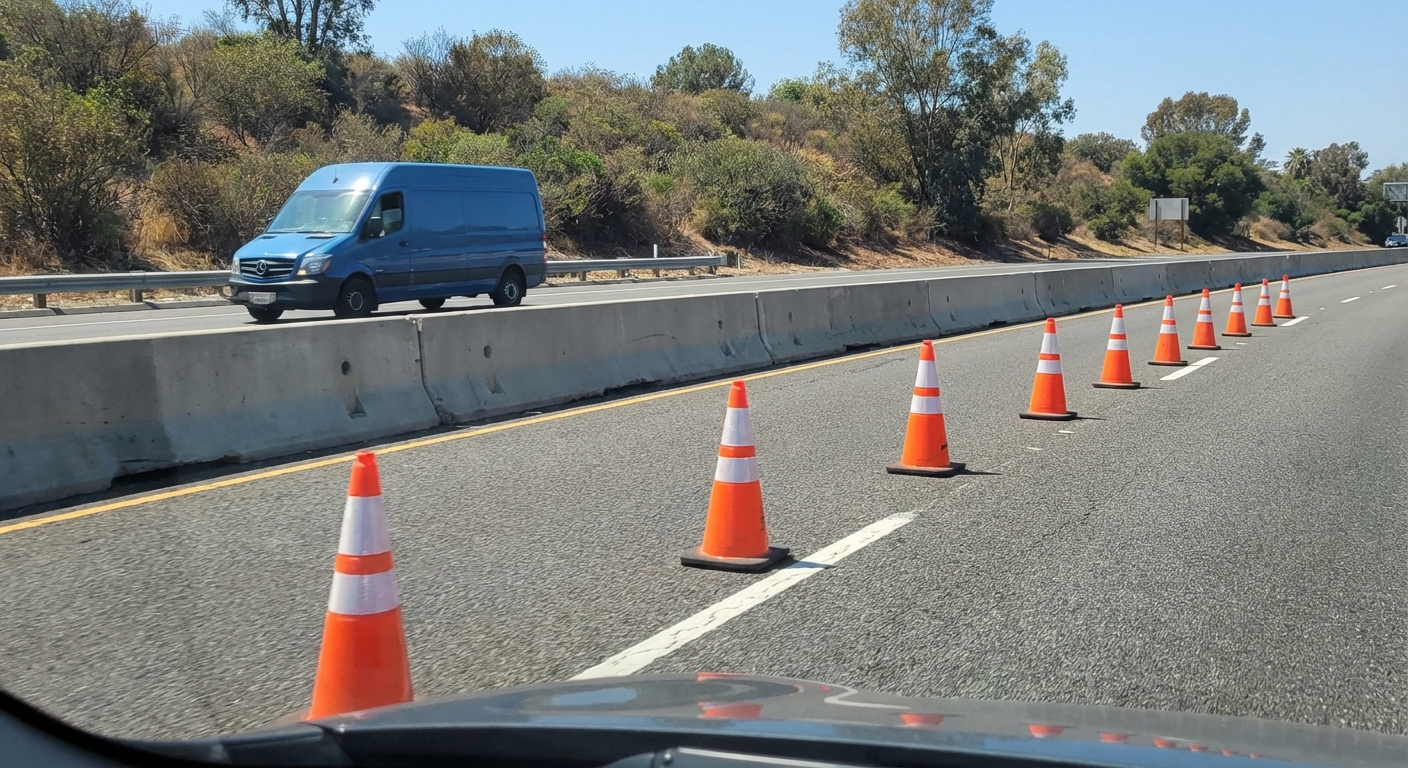 Por razones de fluidez se ha habilitado un carril en sentido contrario al habitual. ¿Puede utilizarlo si conduce un autobús?