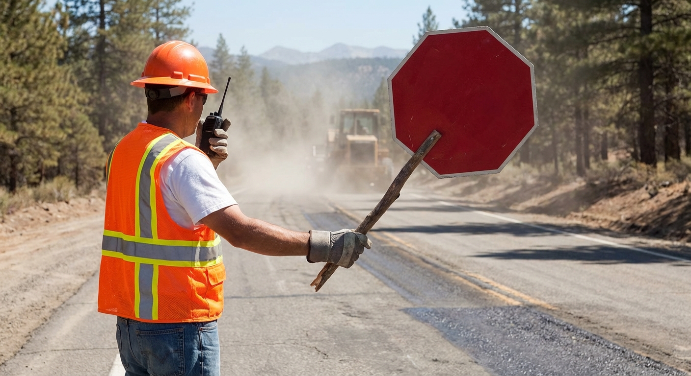 En ausencia de agentes de circulación, ¿debe atender las indicaciones realizadas por el personal de obra en una vía?