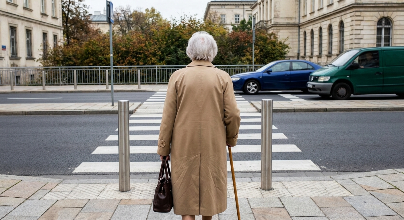 ¿Qué características suelen mostrar los peatones de edad avanzada en relación con su seguridad al transitar por la vía pública?