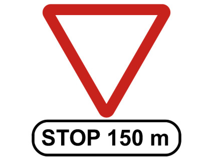 ¿Qué indica este panel bajo la señal de ceda el paso?