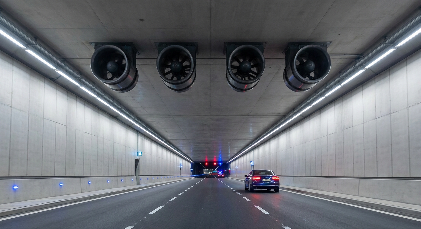 Circula por un túnel que tiene un carril para cada sentido de circulación sin intención de adelantar. ¿Qué distancia de seguridad mínima debe mantener con el vehículo que va delante?