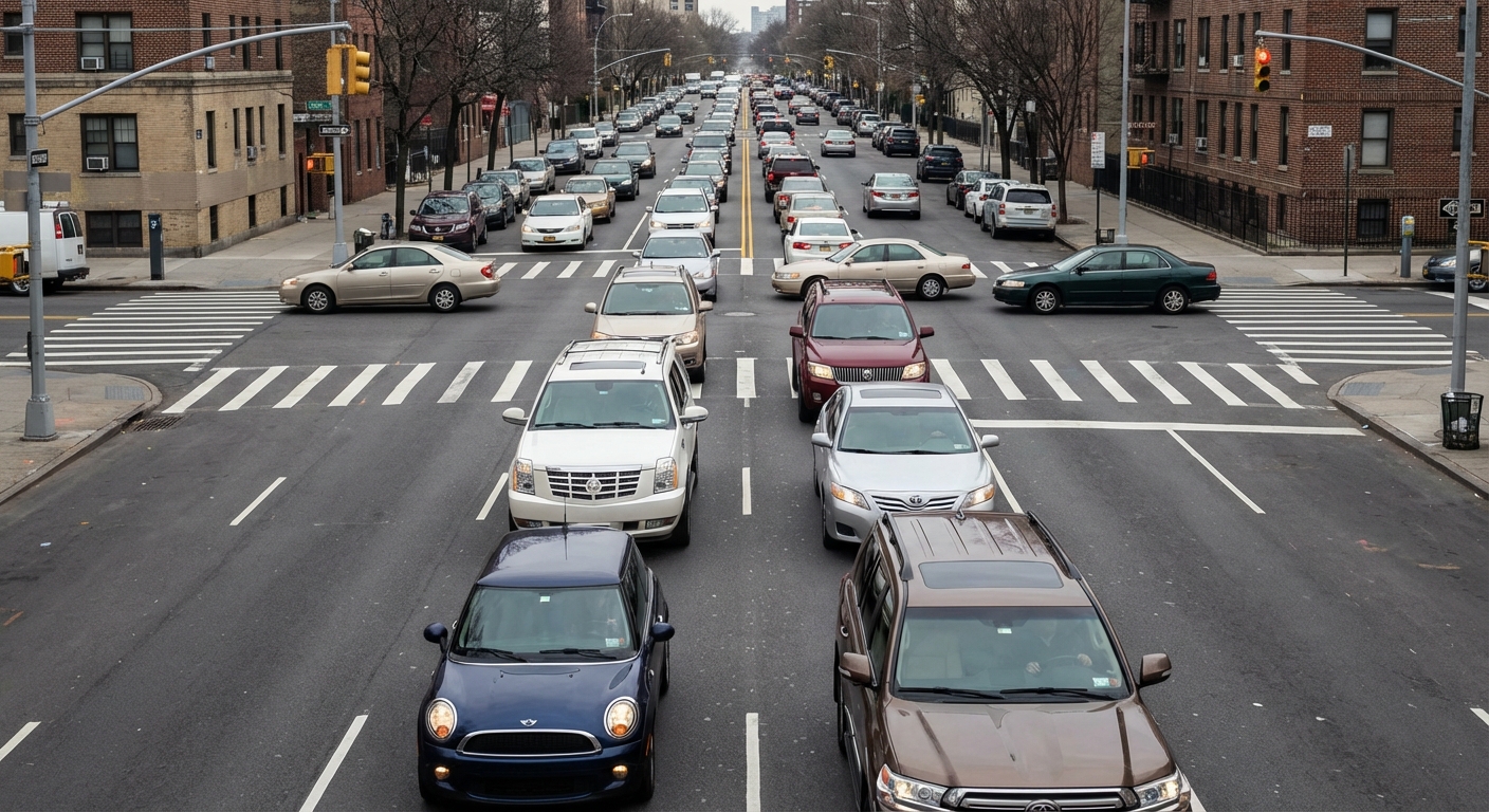 Cuando se circula por una vía con una alta concentración de vehículos, ¿está permitido hacer uso de las señales acústicas?