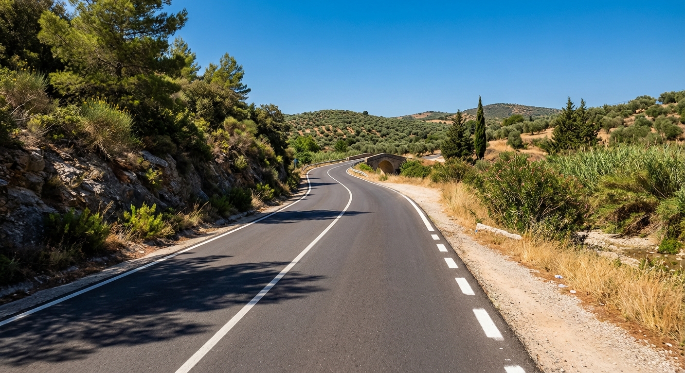 Siguiendo la normativa general, ¿en qué lugar debe realizarse la parada y el estacionamiento de un vehículo en una vía interurbana?