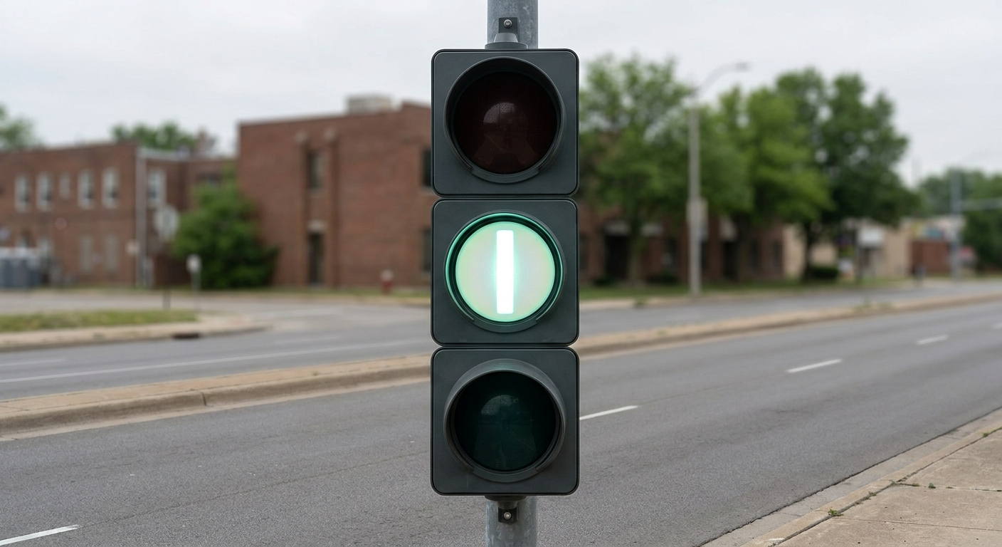 Al circular por una vía que cuenta con un carril reservado para autobuses, ¿a qué conductores de este tipo de vehículos vinculan los semáforos específicos que se observan en la imagen?
