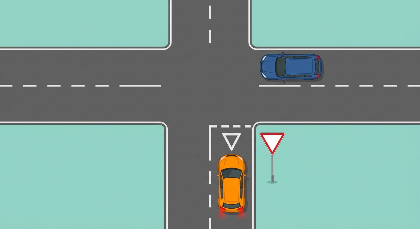 ¿Qué conducta es obligatoria para el conductor ante la señalización que se encuentra a la derecha?