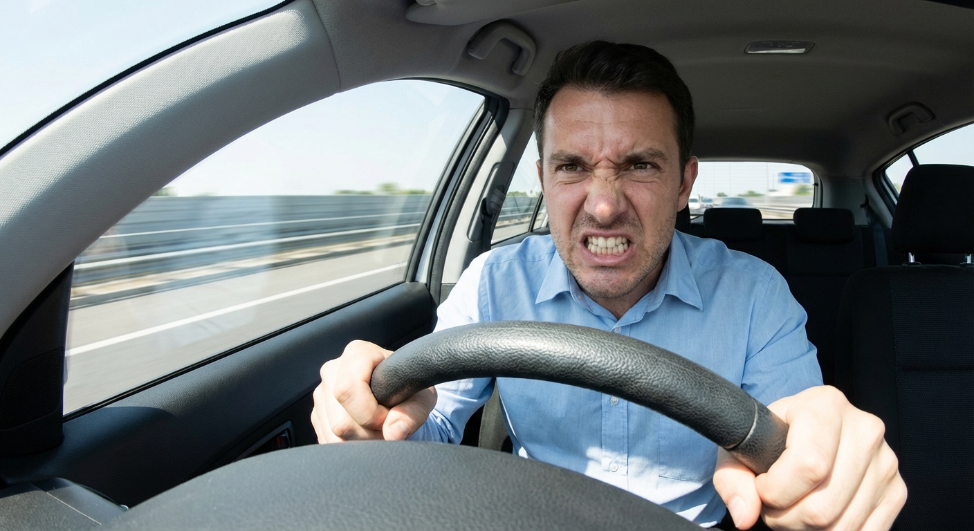 El estrés produce en el conductor...