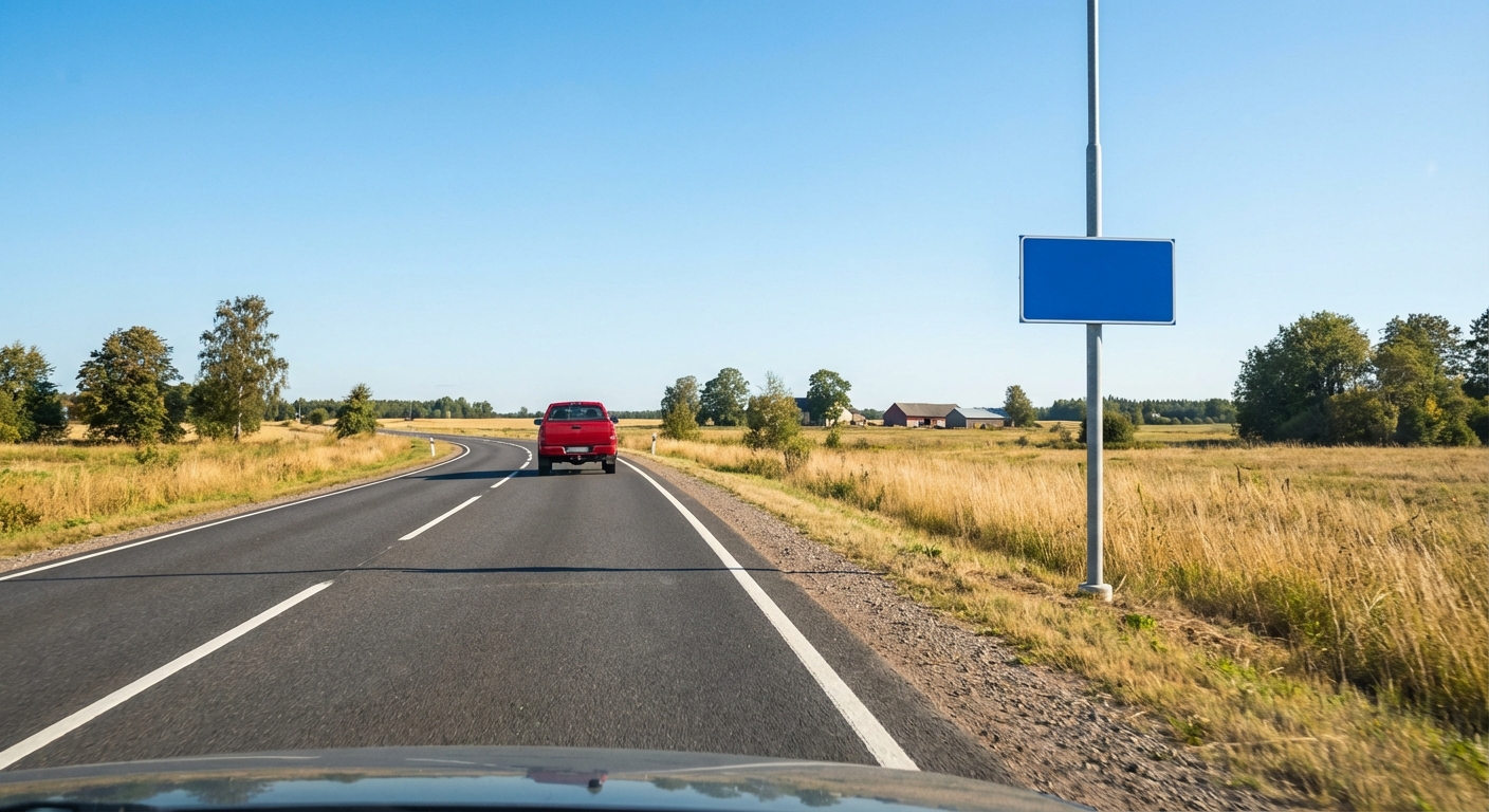 ¿En qué carril debe situar su vehículo por norma general al circular por la vía que aparece en la fotografía?