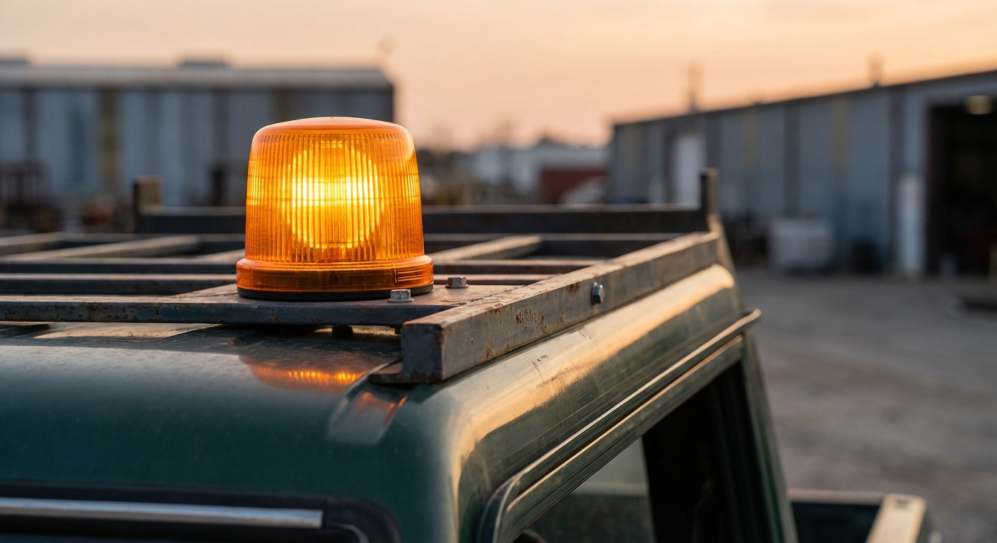 ¿En qué franja horaria deben mantener encendida la señal luminosa V-2 los conductores de vehículos especiales que estén obligados a su uso?