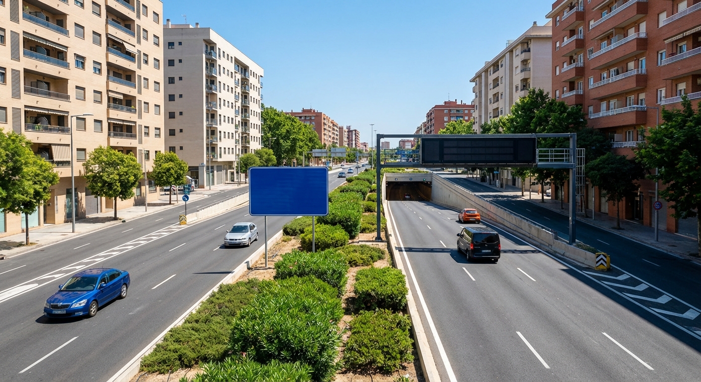 Si conduce un camión, que arrastra un remolque no ligero por una autopista dentro de poblado, ¿cuál es la velocidad mínima permitida?