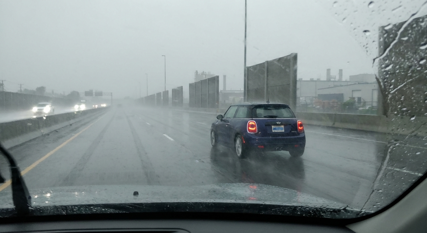 ¿Tiene la obligación de encender algún sistema de alumbrado si circula bajo una lluvia intensa?