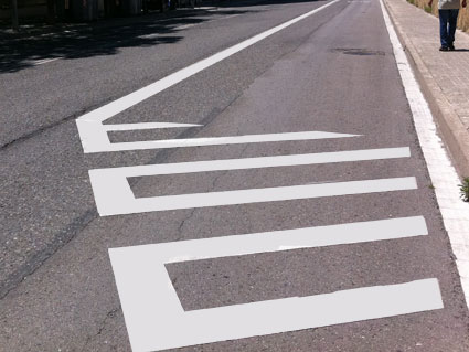 ¿Qué indica esta marca de color blanco?