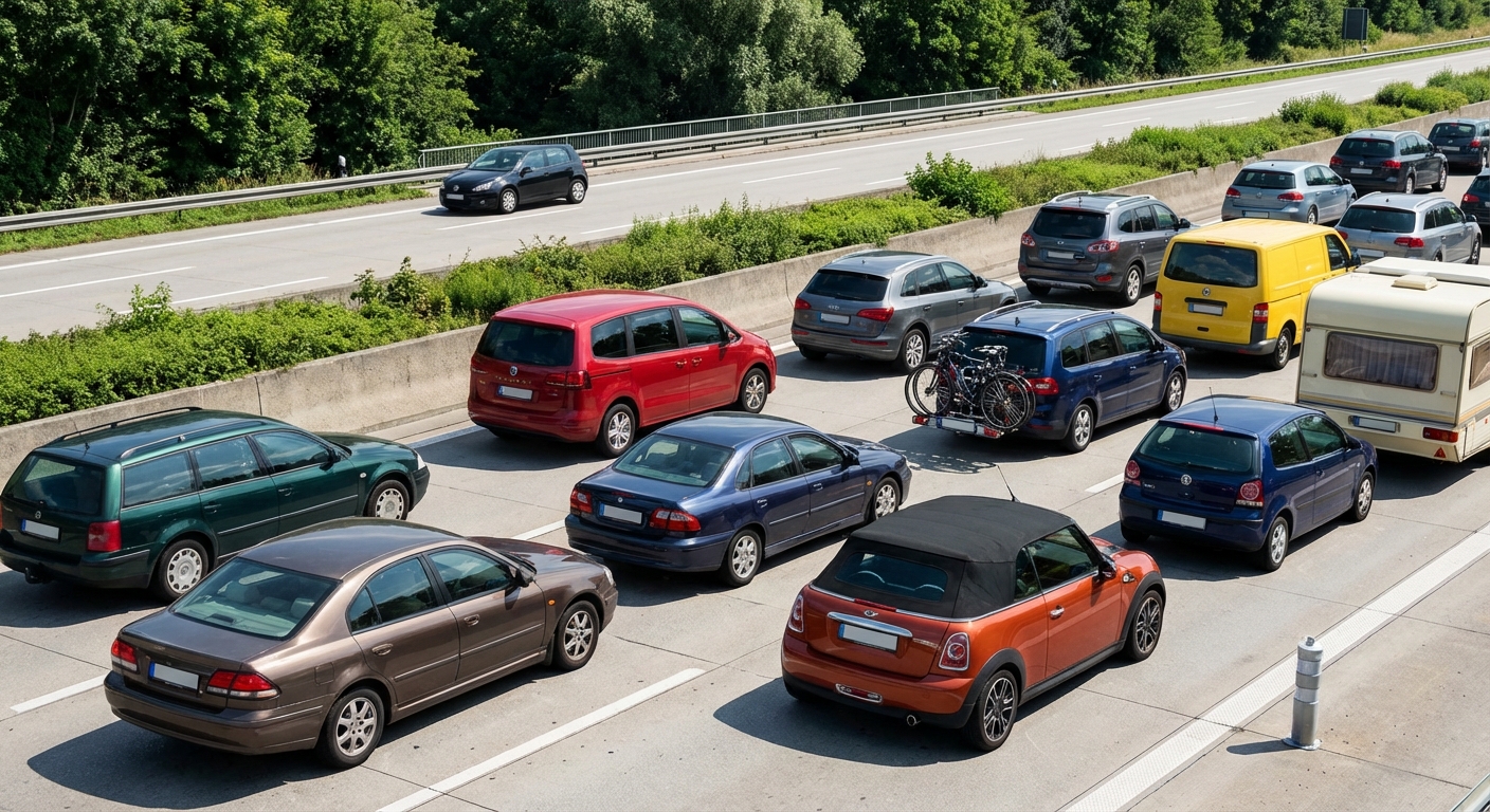 ¿Está permitido zigzaguear entre los vehículos para avanzar más rápido?