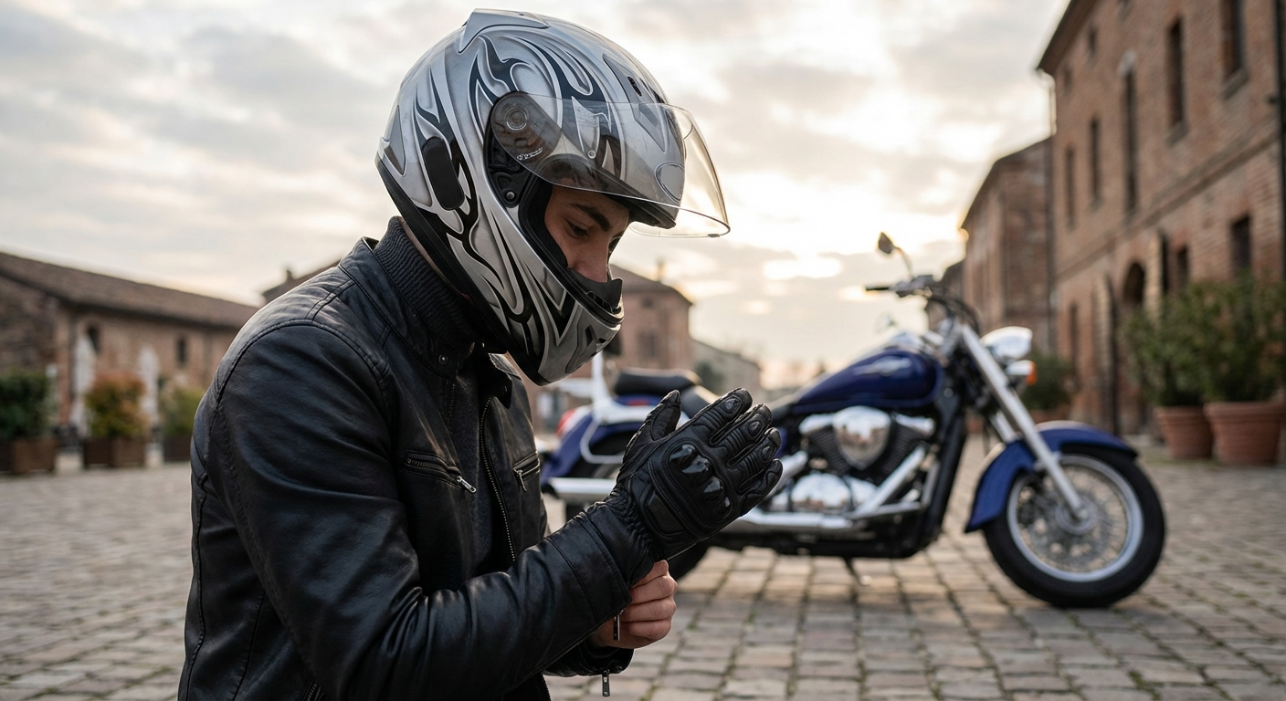 El pasajero de un ciclomotor, ¿debe equiparse con guantes igual que el conductor?