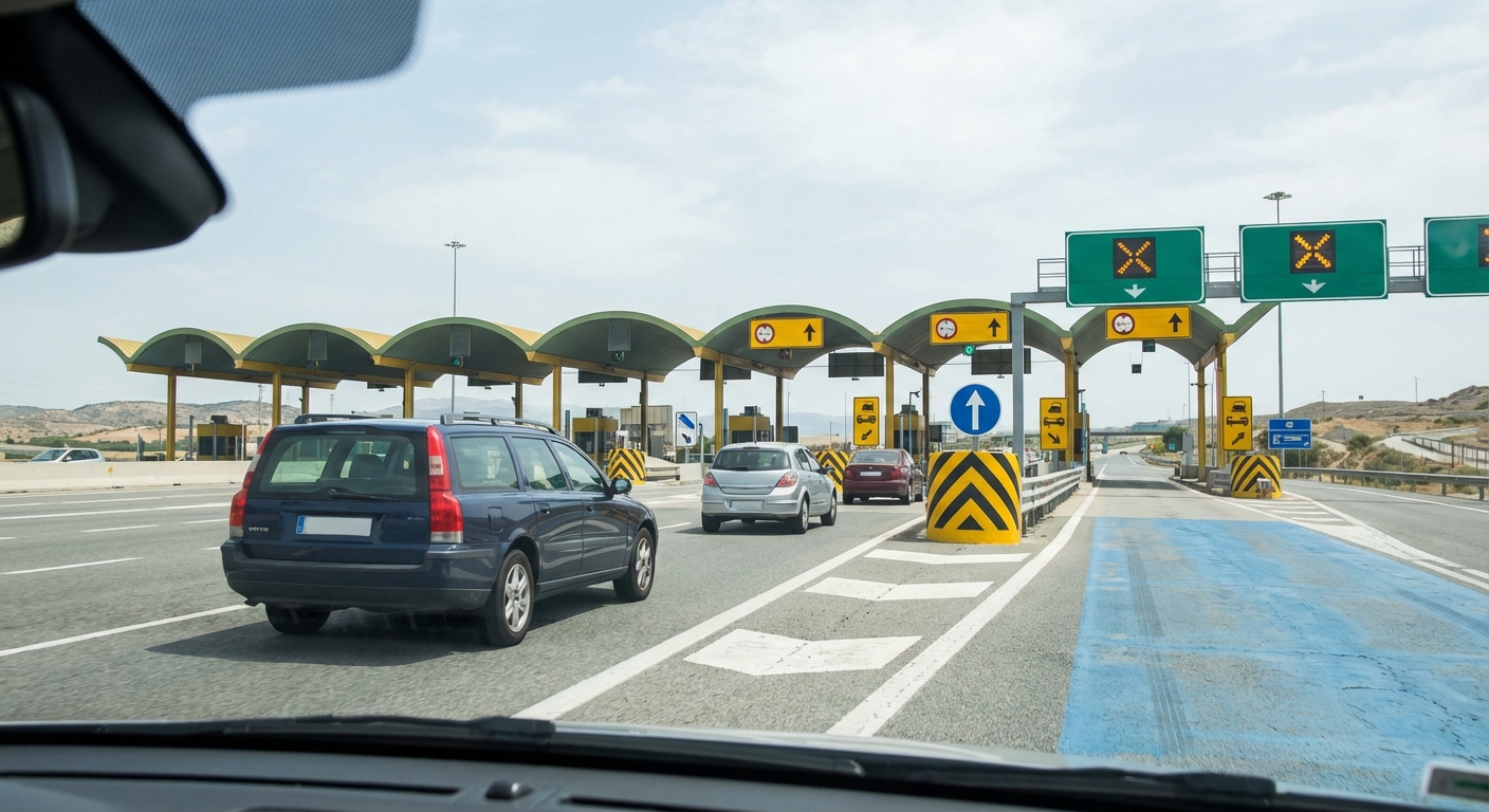 ¿Está autorizada la recogida de personas que practican el autostop en la zona de la explanada de peaje de una autopista?