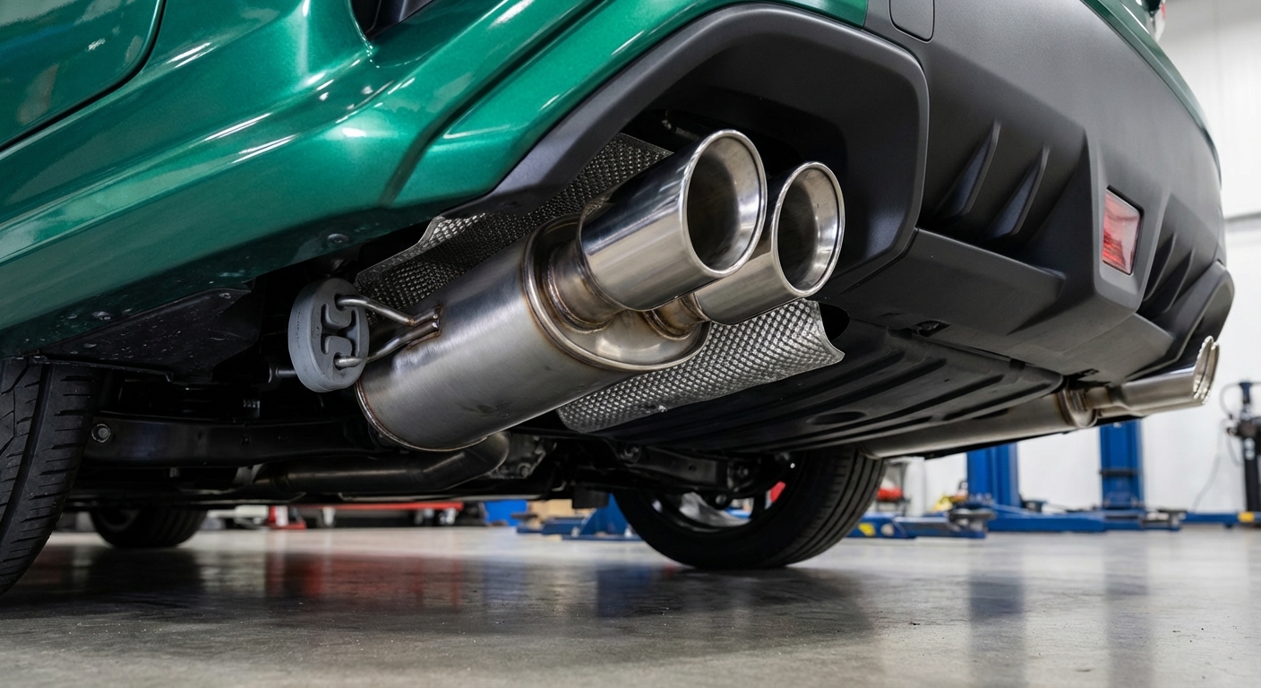 ¿Qué consecuencia se deriva directamente de una avería o rotura en el tubo de escape de un vehículo?