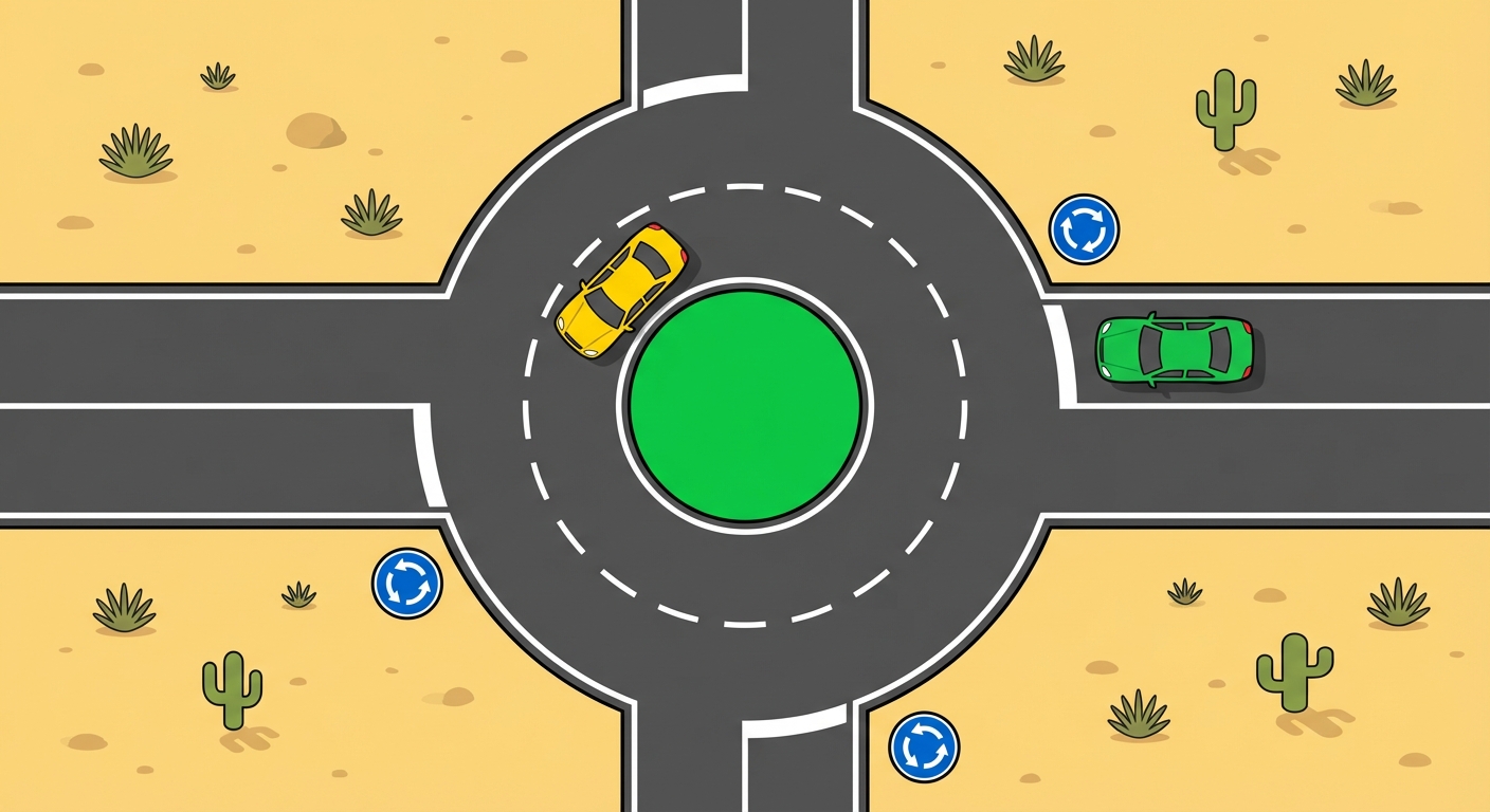 ¿Está obligado a permitir el paso a los vehículos que pretenden incorporarse por su derecha el conductor que ya se encuentra circulando por el interior de una glorieta?