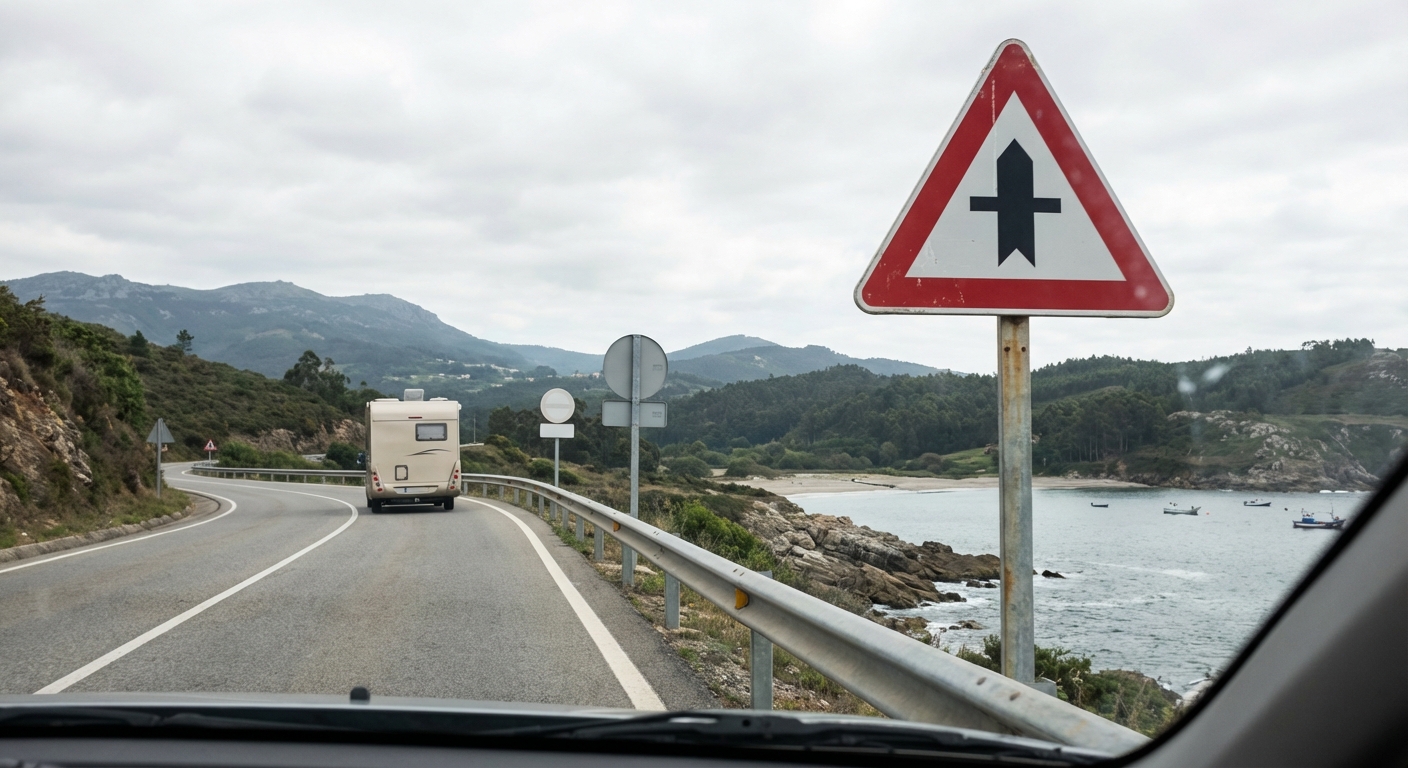 Atendiendo a la señalización que rige en esta intersección, ¿a qué conductores está obligado a ceder la prioridad de paso?