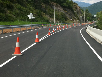 Estos conos, ¿qué indican?