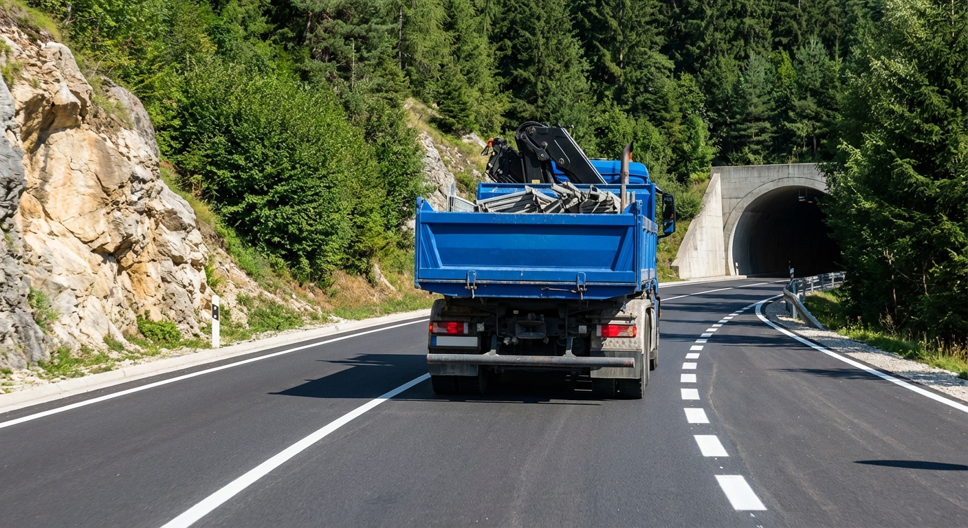 Si el conductor de un camión no tiene la posibilidad de arrimarse al borde derecho de la calzada para facilitar el paso, ¿de qué forma debe señalizar a los vehículos que le siguen que pueden realizar el adelantamiento sin peligro?