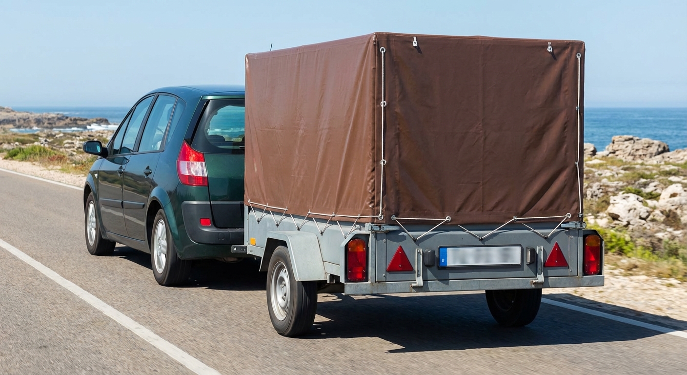 ¿Le está permitido a un turismo que arrastra un remolque circular por un carril habilitado en sentido contrario al habitual?