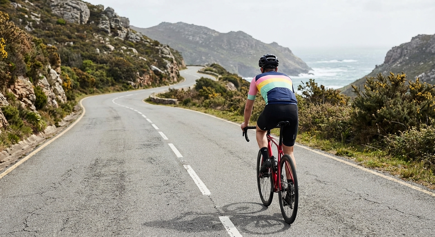 Teniendo en cuenta el lugar de la calzada por el que transita el conductor de la bicicleta en esta situación, ¿se puede considerar que su comportamiento es correcto?