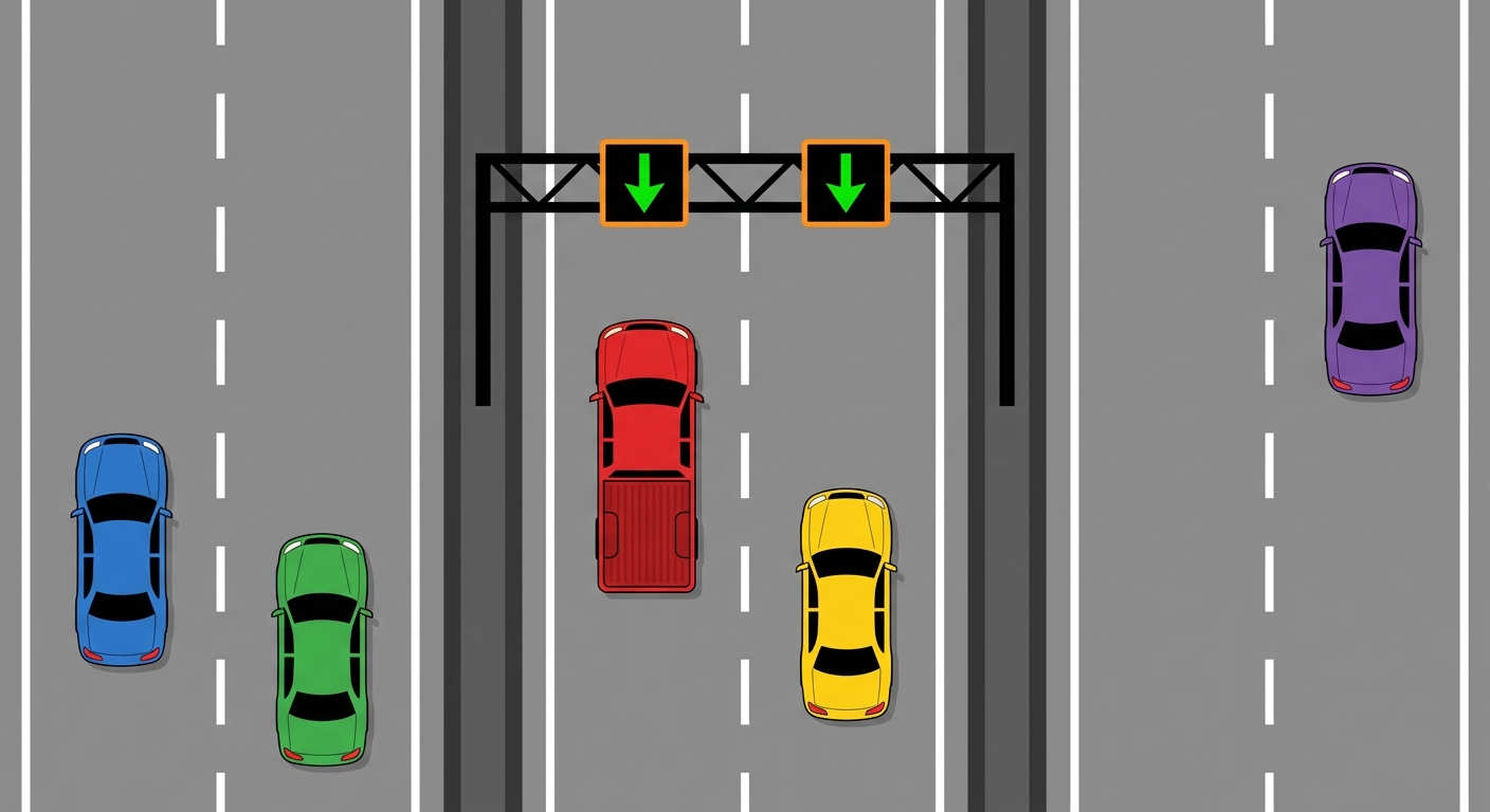 Al circular por una vía que dispone de tres calzadas independientes y separadas entre sí, ¿por cuál de ellas le está permitido desplazarse?