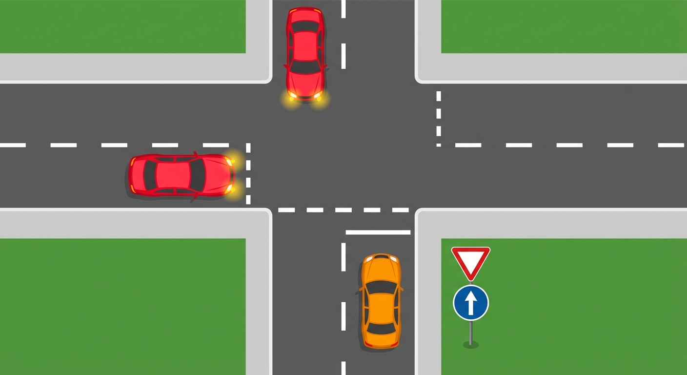 ¿Hacia qué dirección de la marcha es obligatorio dirigirse al llegar a la próxima intersección?