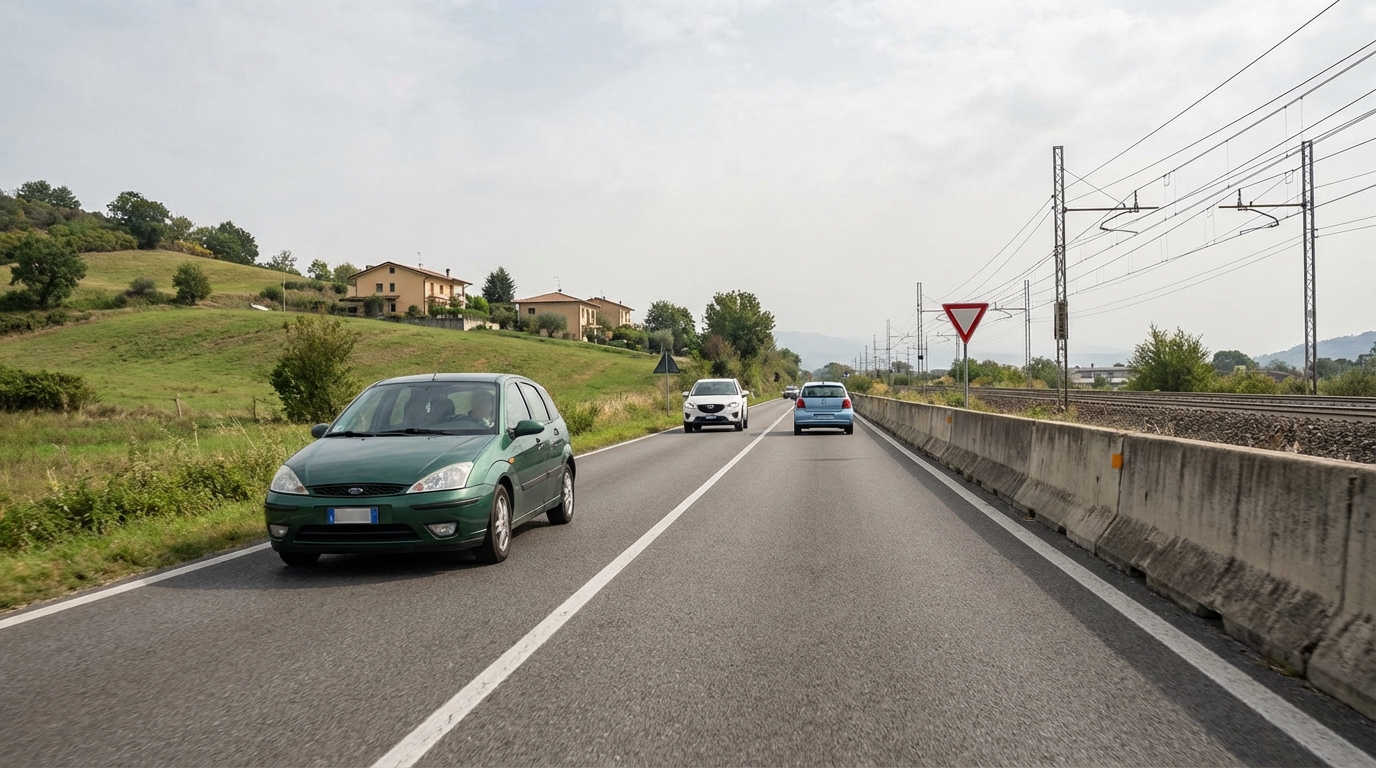 Conduce un camión con remolque y la longitud del conjunto es superior a 10 metros, por una carretera convencional con un carril por sentido, ¿a la vista de la fotografía que distancia de seguridad debe mantener con el vehículo que le precede?