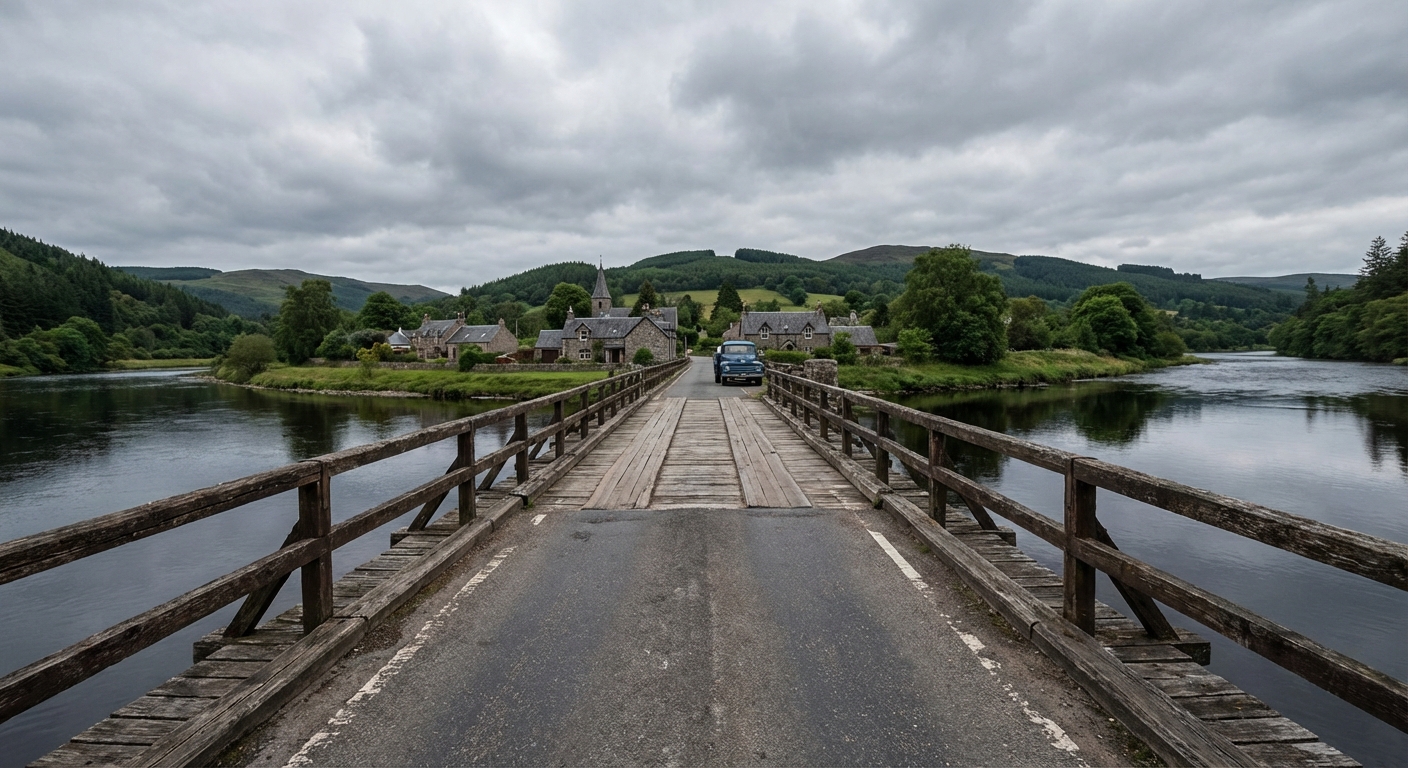 En un puente que no permite el paso simultáneo de dos vehículos que circulan en sentido contrario llegan a la vez un autobús y un conjunto formado por un turismo y un remolque no ligero. Si la preferencia de paso no está señalizada, ¿cuál pasará primero?