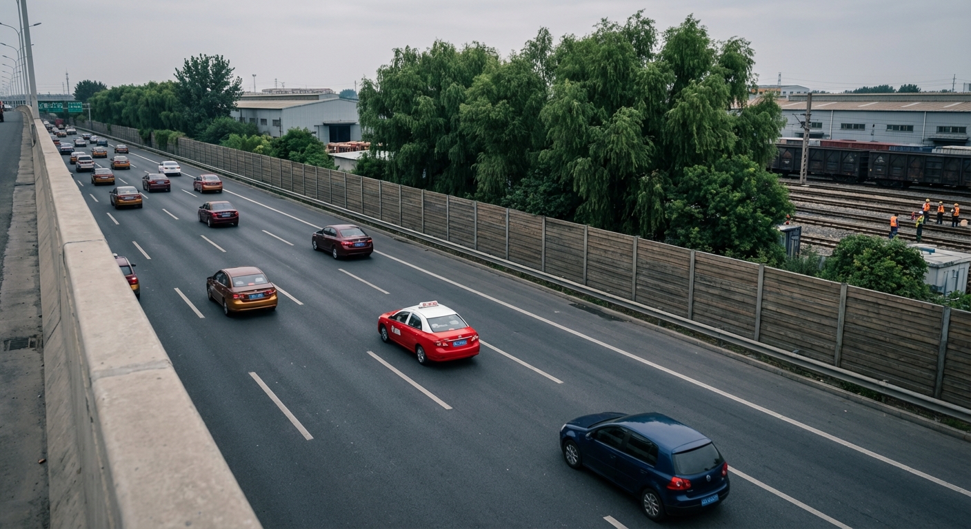 En una calzada fuera de poblado de tres carriles para el mismo sentido, sólo podrá circular por el carril derecho o en circunstancias concretas, por el inmediato, si conduce un conjunto de vehículos de...