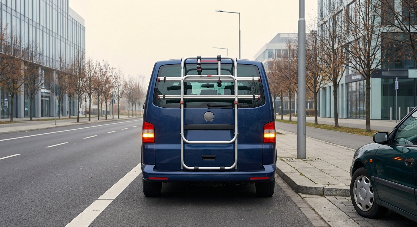 ¿Se considera reglamentaria la inmovilización de esta furgoneta si observamos su posición respecto a la marca longitudinal continua de la calzada?