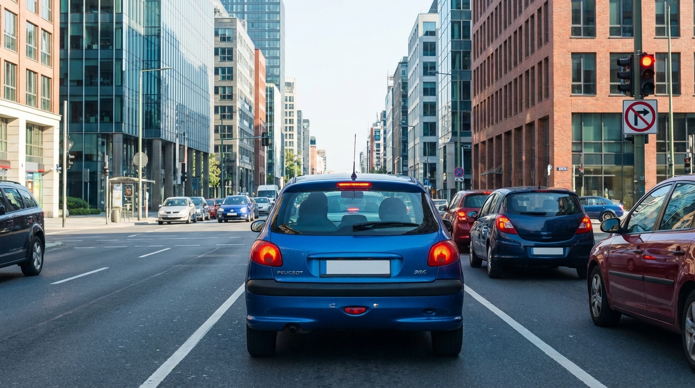 Cuando se iluminan las luces de color rojo en la parte posterior del vehículo que circula por delante del nuestro, ¿qué información nos están transmitiendo?