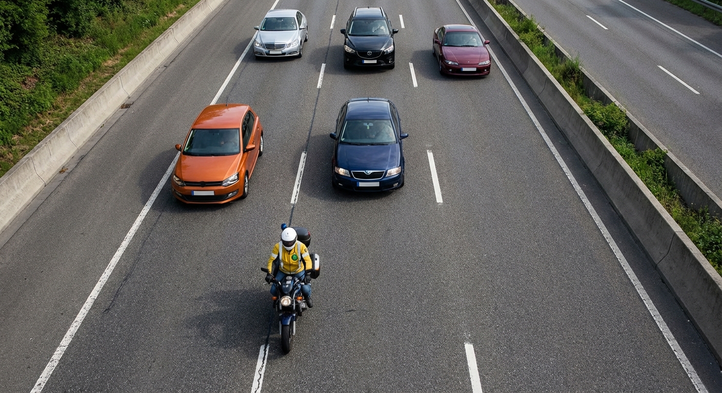 En el caso de que, por necesidades de la circulación, se vea obligado a reducir la velocidad de su vehículo de manera considerable, ¿qué debe hacer?