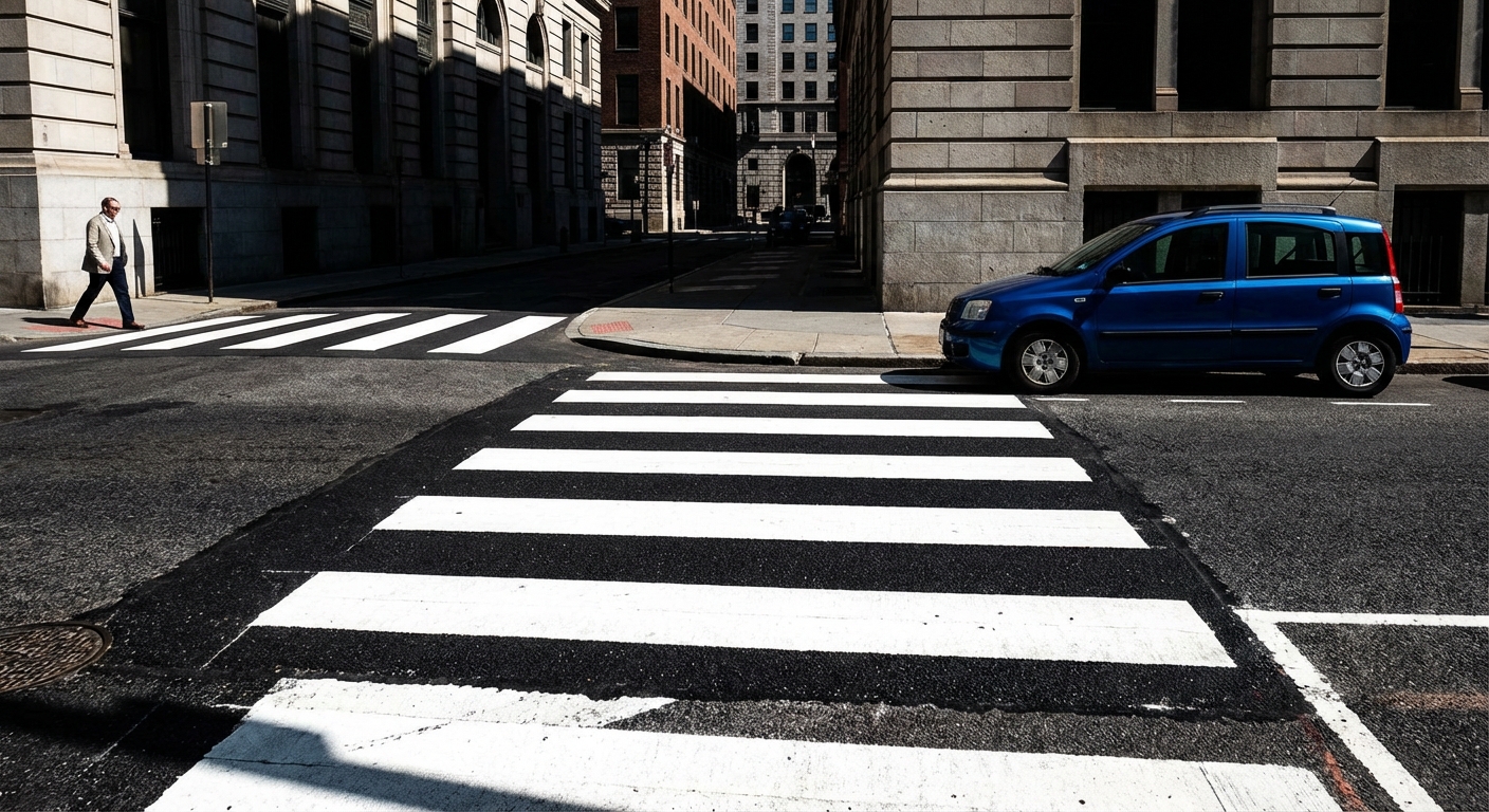 Estas líneas pintadas en la calzada señalizan...