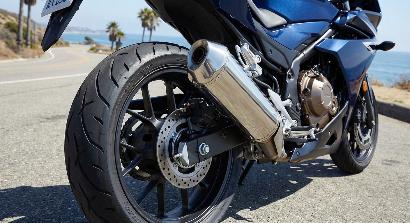 Si una motocicleta dispone de ruedas con dimensiones diferentes en cada eje, ¿qué elementos de repuesto para las mismas está obligado a llevar el conductor?