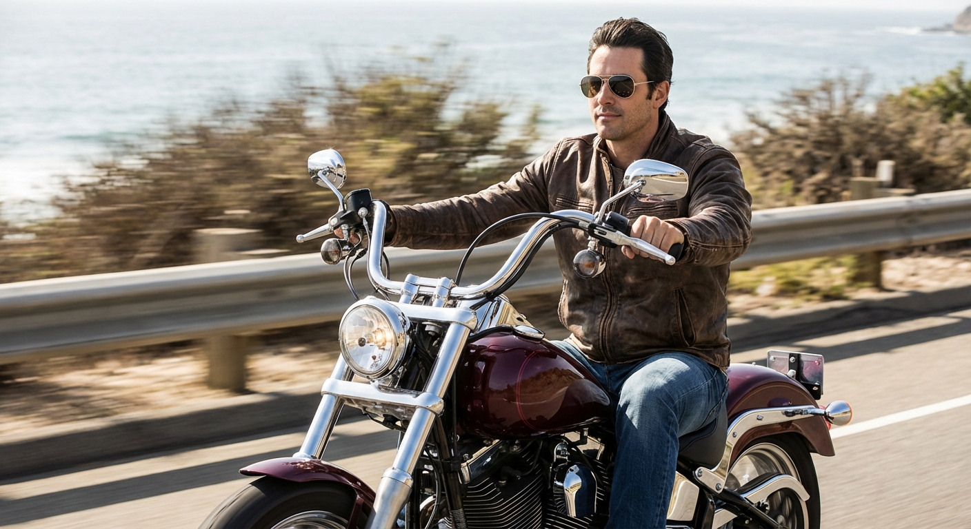 ¿De qué manera puede influir en la conducción el hecho de que una motocicleta esté dotada de un manillar de gran longitud y altura?