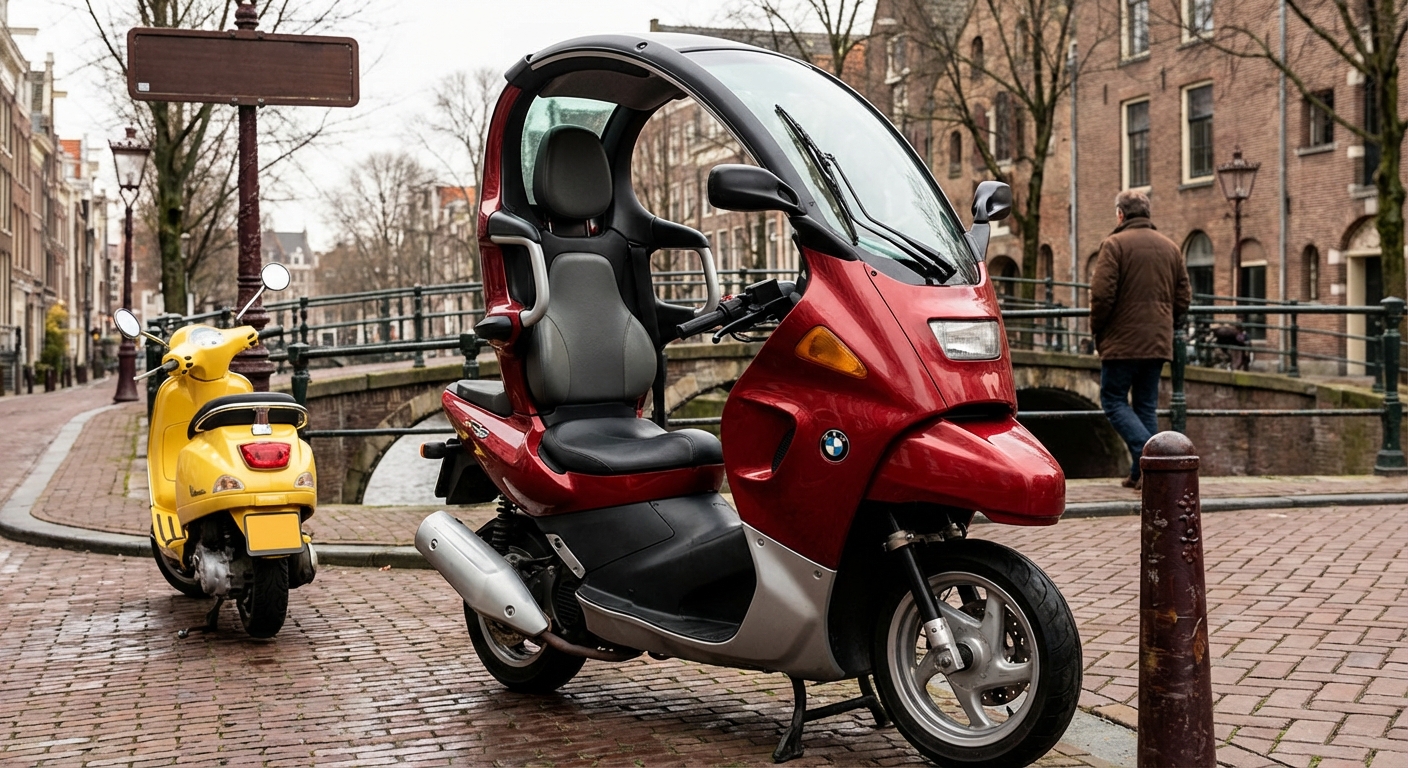 ¿Cuál es la dotación mínima obligatoria de espejos retrovisores de la que debe disponer una motocicleta que cuente con estructura de autoprotección?