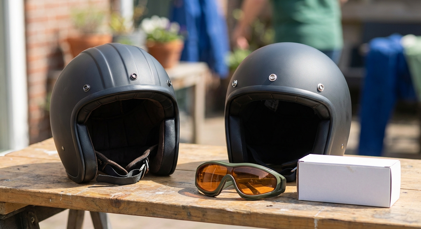 ¿Resulta aconsejable el empleo de gafas de seguridad en el caso de que el casco carezca de visera?