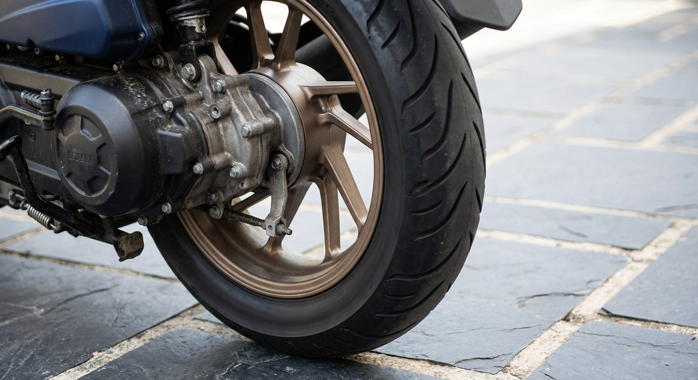 Con lluvia, el ciclomotor se agarra mejor a la calzada si...