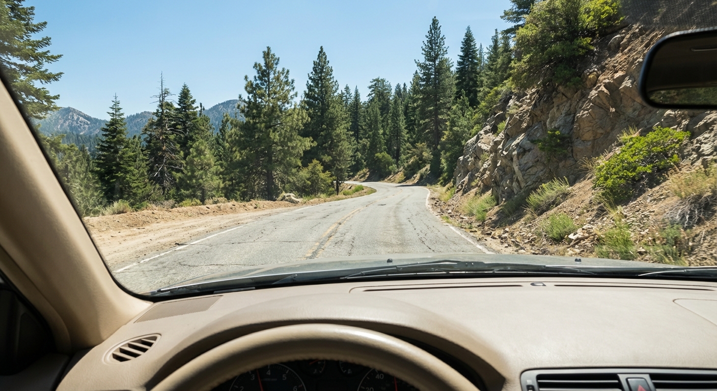¿Cuál es el límite de velocidad máxima permitido en la calzada de doble sentido que se visualiza en la imagen?