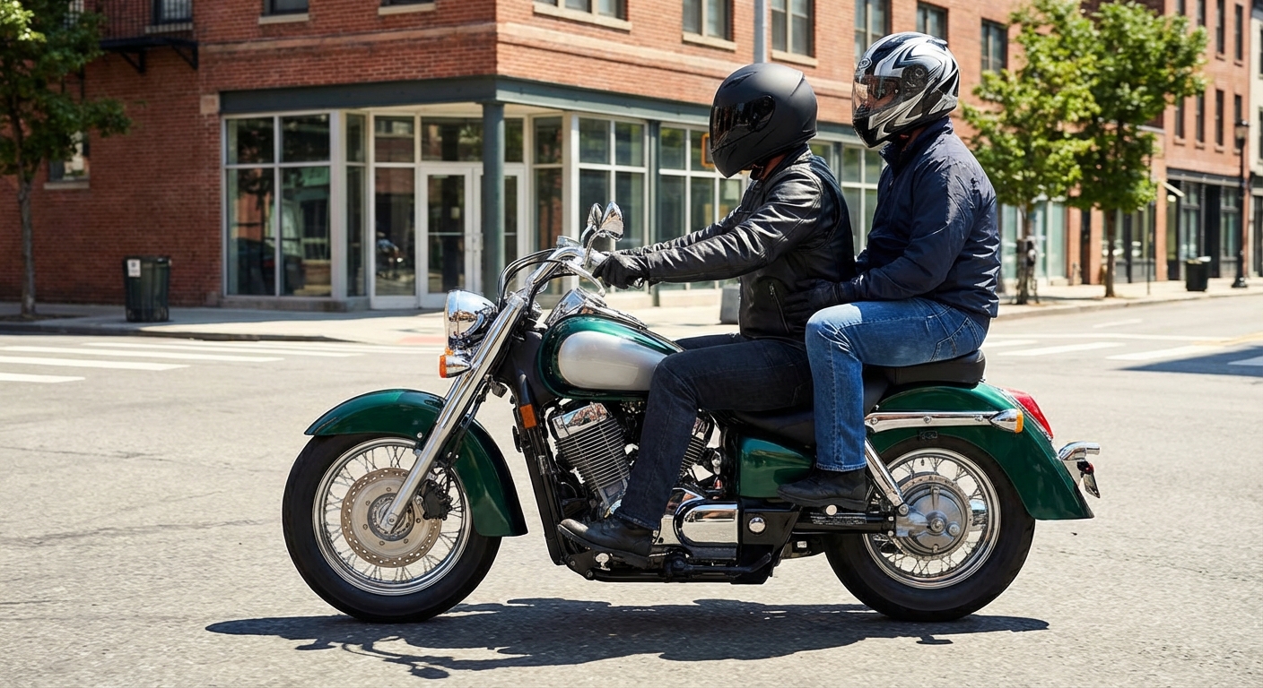 ¿Existe la posibilidad de que el centro de gravedad de una motocicleta se vea alterado al circular transportando a un acompañante?