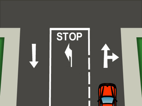 Usted circula por el carril derecho y en la intersección quiere girar a la izquierda, ¿le está permitido hacerlo?