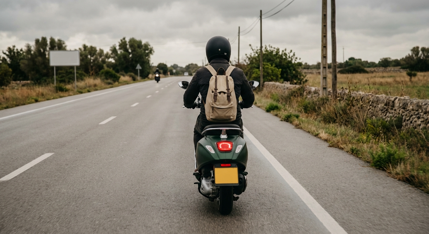 Este conductor circula dejando libre el arcén. ¿Es correcto?