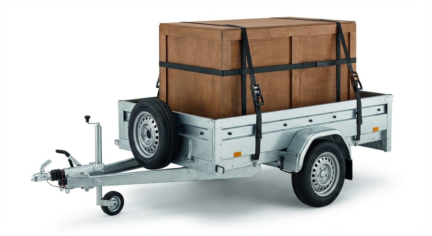 ¿Es correcta la colocación del remolque en su parte central?