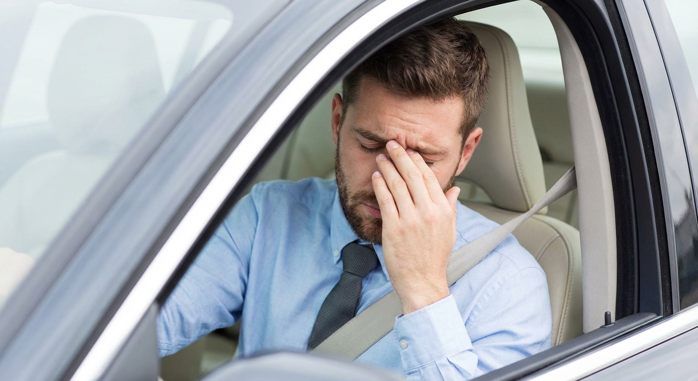 ¿Cuál de las siguientes circunstancias puede influir en que la fatiga se vea incrementada mientras se está al volante?