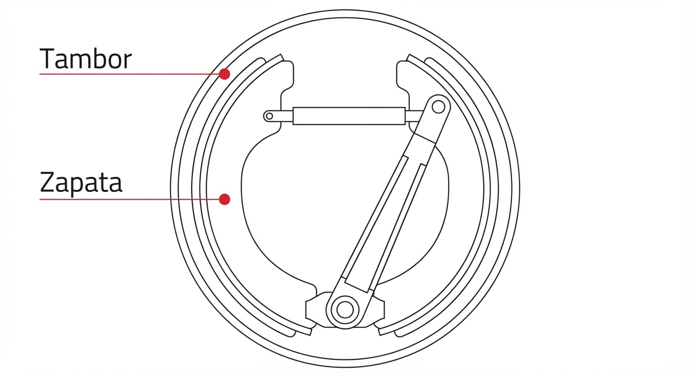 ¿Qué acción de mantenimiento debe realizar el conductor en relación con el sistema de frenos de tambor?
