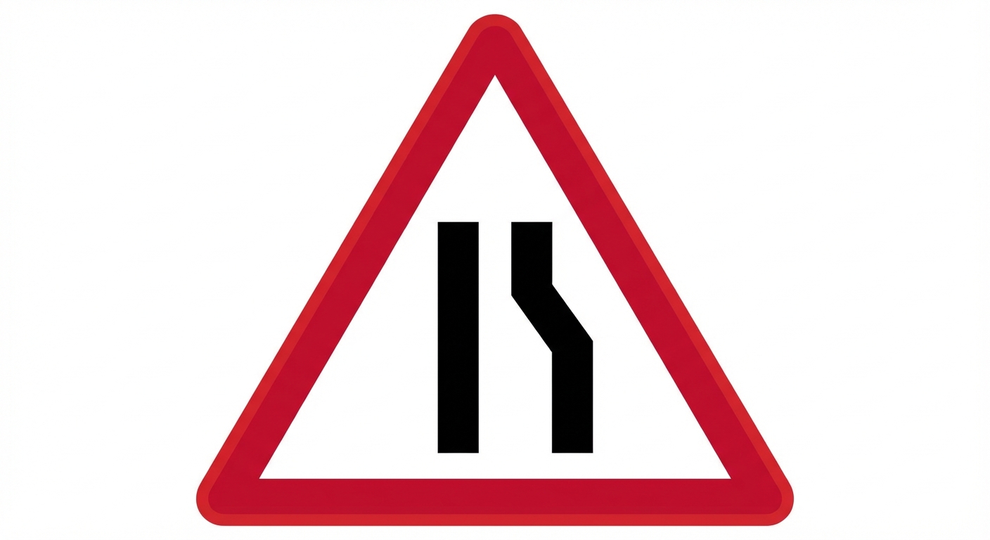 ¿Qué situación de peligro advierte al conductor la señalización vertical que se visualiza?